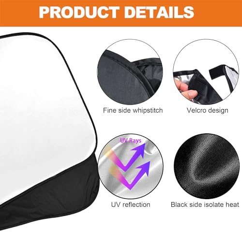 Foldable Front Windshield Sunshade fit - Image 7