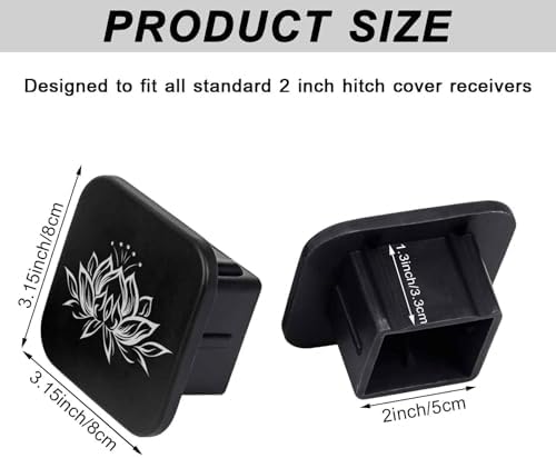 2" Trailer Hitch Cover Rubber Receiver Tube Cap Trailer Hitch Covers - Image 2