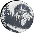 Heavy Duty Spare Tire Cover Mountains by HighonHi