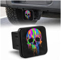 Hitch Cover Receiver Tube Hitch Plug Rainbow Skull, Tool-Free Install Tow Hitch by Unknown