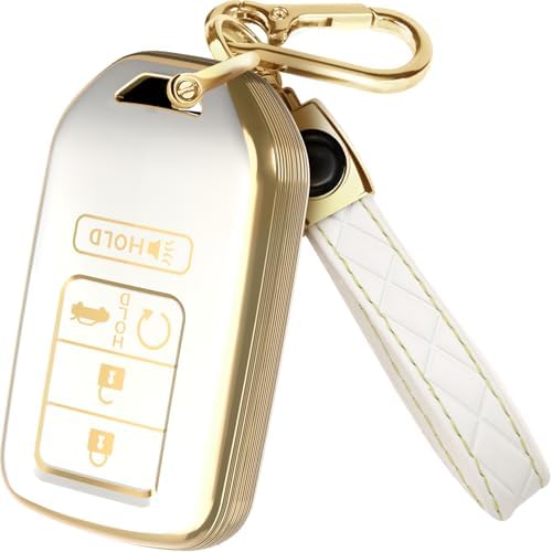 Lucrum Compatible with Honda Key Fob Cover & Keychain by Lucrum