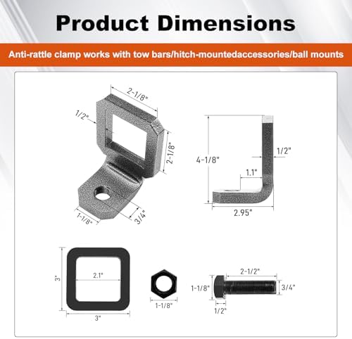 2" Anti-Rattle Hitch Clamp - Image 7