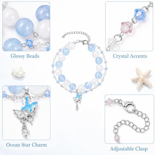 Steering Wheel Rosary, Butterfly Rosary Rearview Mirror Charm Crystal Decor - Image 3