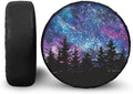 Forest Spare Tire Cover PU Leather, Weatherproof Wheel Protectors Tyre Covers by YGFLPPV