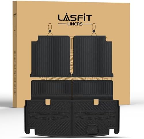 LASFIT Cargo & Backrest Mats for Mercedes Benz GLS 2017-2019 & GL 2013-2016 by LASFIT