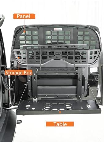 for Land Rover Defender 90/110/130 2020-2025 Tailgate Storage Rack Folding - Image 2