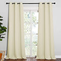 NICETOWN Room Darkening Curtain Panels 2 Panels 42 x 90-inch Beige by NICETOWN