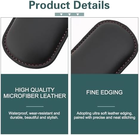 2PCS Car Door Armrest Pads, Soft Leather+Memory Foam Car Knee Pads, Soft - Image 4