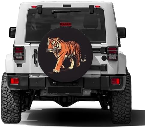 Tiger Walking Spare Tire Cover Dust-Proof Wheel Tire Cover Fit Trailer - Image 2
