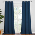 NICETOWN Patio Glass Door Blackout Curtains 1 Pair 42 x 90-in Moroccan Blue by NICETOWN