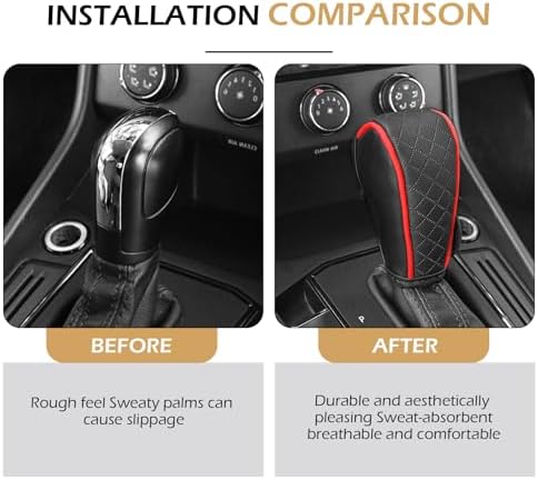 Car Gear Shift Cover, Leather Shifter Cover, Gear Shift Knob Cover - Image 6