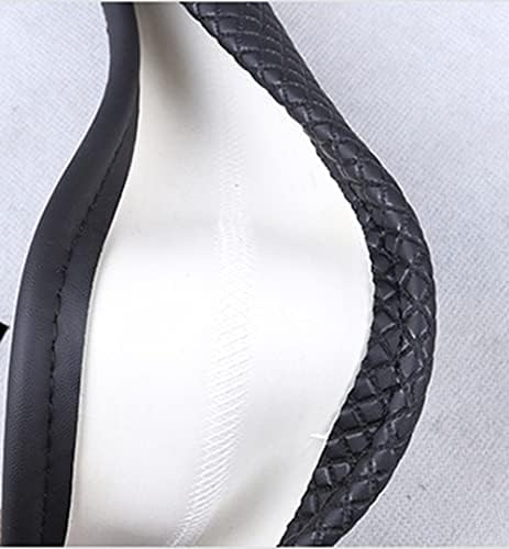 Auto Car Leather Steering Wheel Cover Anti Slip Wrap 15" - Image 5