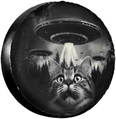 Funny Cat Spare Tire Cover Wheel Protectors Weatherproof Sun Protection Covers by Gayruaicjz