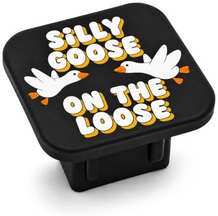 Silly Goose on the Loose Trailer Hitch Cover, 2 Inch Rubber Receiver Plug by Unknown