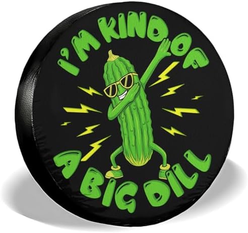 GENANY Funny Pickle Quote Thick PVC Leather Spare Tire Cover Size 15 by GENANY