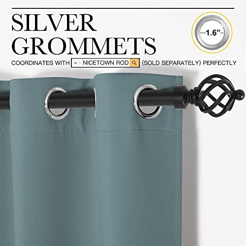 NICETOWN Modern Blackout Curtains, 2 Panels, W55 x L90-inch - Image 3