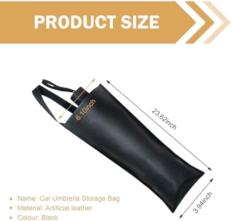 Car Umbrella Holder, Seat Back Organizer, Foldable Umbrella Storage Bag - Image 2