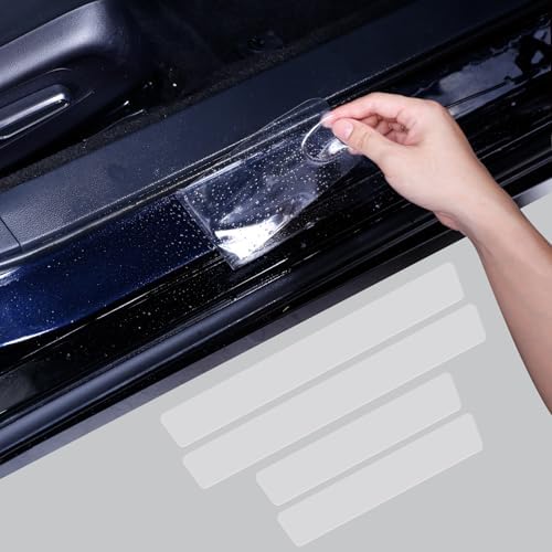 Car Door Sill Protector for Toyota Venza 2021-2025, 8.5 Mil Clear TPU PPF Paint by Unknown