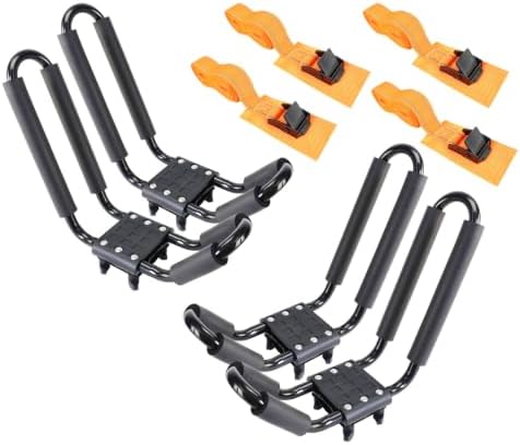 Kayak Roof Rack 2 Pairs Heavy Duty J-Bar Carrier Holder by YUANSHIOutdoorSportColtd