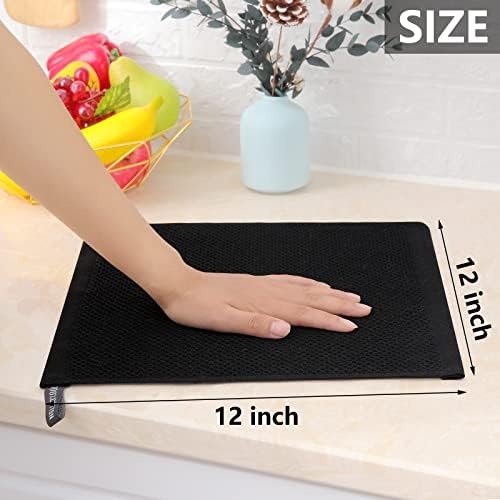 Homaxy 100% Cotton Waffle Weave Kitchen Dish Cloths 6-Pack - Image 5