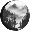 Mountain Lake Tree Landscape Spare Tire Cover Weatherproof Universal Wheel by Unknown
