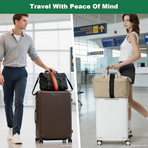 Luggage Connector Straps 2 Pack, Adjustable Add-a-Bag Strap - Image 6