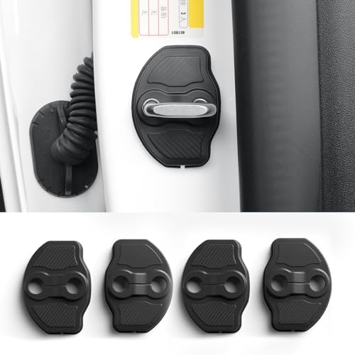 LUCKEASY Door Lock Cover for Tesla Model Y Juniper 2025 2026 by LUCKEASY