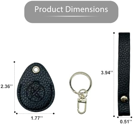 Leather Key Fob Holder, Access Card Key Chains RFID Protector, NFC Smart Key - Image 4
