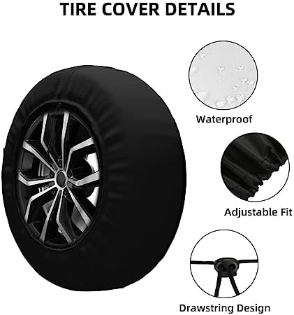 White Daisy Quote Spare Tire Cover - Image 2