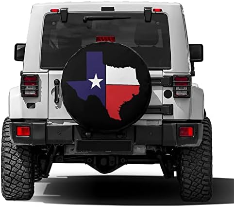 Texas Flag Spare Tire Cover Wheel Tire Cover Fit Trailer, SUV and Many Vehicle - Image 2