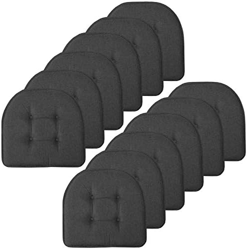 Sweet Home Collection Chair Cushion Memory Foam Pads Tufted Slip Non Skid by SweetHomeCollection