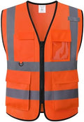 Safety Vest for Men Women Hi Vis Vest by HATAUNKI