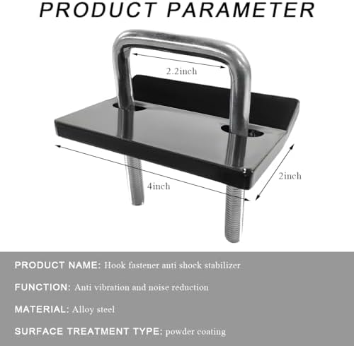 DXNQ Hitch Tightener Clamp, Anti-Rattle Steel Trailer Hitch - Image 2