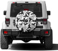 Bat Pattern Spare Tire Cover by Foruidea