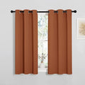 NICETOWN Window Curtains Blackout Drapes, 1 Pair, 34 by 45-in, Burnt Orange by NICETOWN