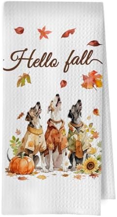 Fall Greyhound Kitchen Towels by Unknown