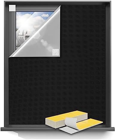 Sumobaby Blackout Curtains 42"x72" Portable No Drill Black Out Window Cover by Sumobaby