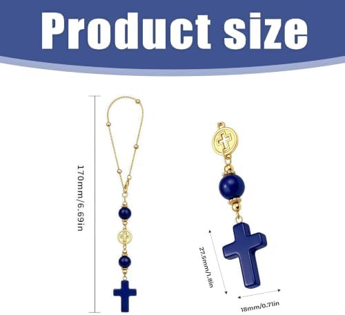 Crystal Hanging Car Charm, Stone Style Car Decor - Image 7