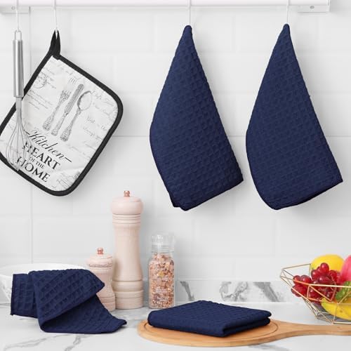 Homaxy Microfiber Waffle Weave Kitchen Dish Cloths, 12 Pack - Image 5
