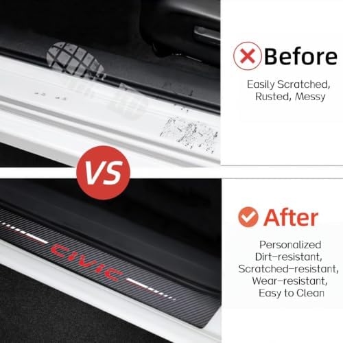 4PCS Car Door Sill Sticker Protecter Compatible - Image 3