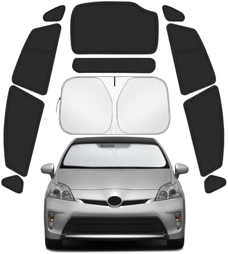 Car Window Shades for Toyota Prius 2010-2015 Accessories by Lonyaqui