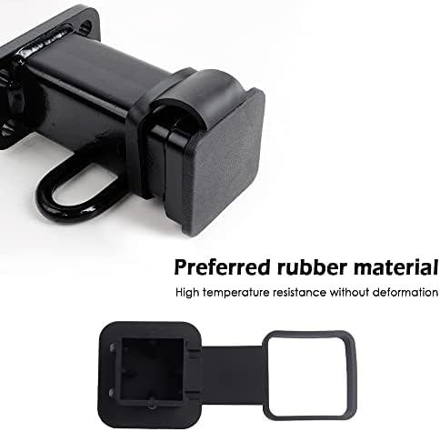Trailer Hitch Cover Fit 2 Inch ID Hitch Receiver, Rubber Tow Hitch Covers - Image 3