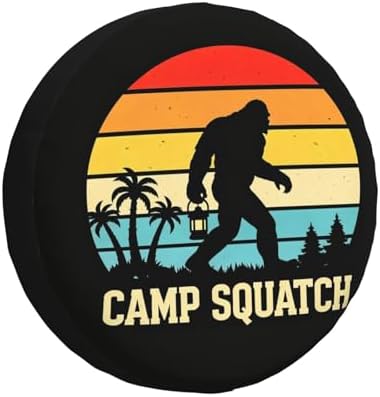 Camp Squatch Spare Tire Cover Waterproof Wheel Cover 15 Inch Universal Fit by Unknown