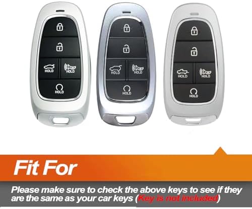 Silicone Key Fob Cover Fit for Hyundai Sonata Santa Fe Tucson Ioniq Palisade - Image 2
