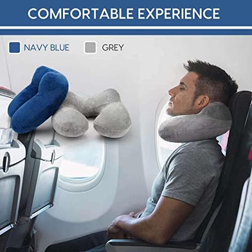 Inflatable Travel Pillow for Airplane Inflatable Neck Pillow for Traveling - Image 2