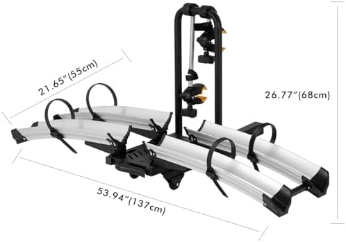 IKURAM R 2 Bike Hitch Mount Platform Carrier, 200 lbs - Image 2