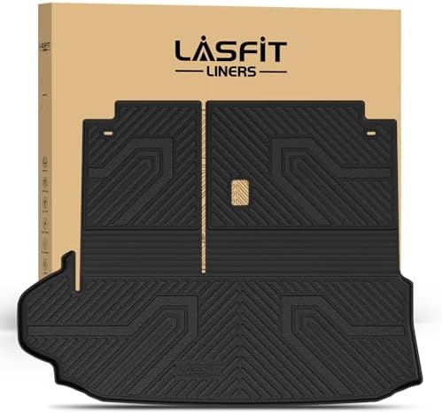 LASFIT Cargo & Backrest Mats for Toyota Highlander 2026-2020 7 & 8 Seats by LASFIT