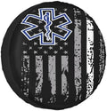 Thin White Line EMS Paramedic American Flag Spare Tire Cover by Unknown