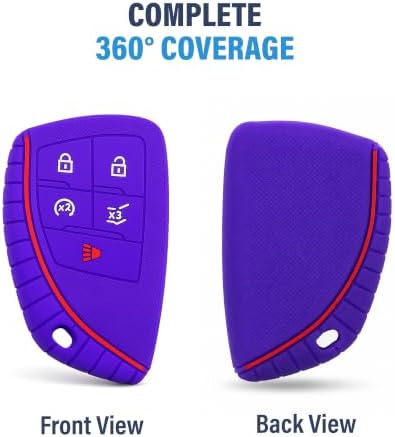 2Pc Silicone Key Fob Cover Chevy GMC 2026 2025 2024 2023 2022 - Image 3