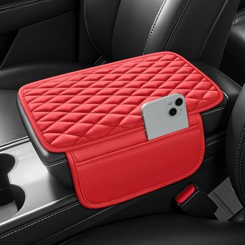 Leather Waterproof Car Armrest Console Pad by AuraSettle